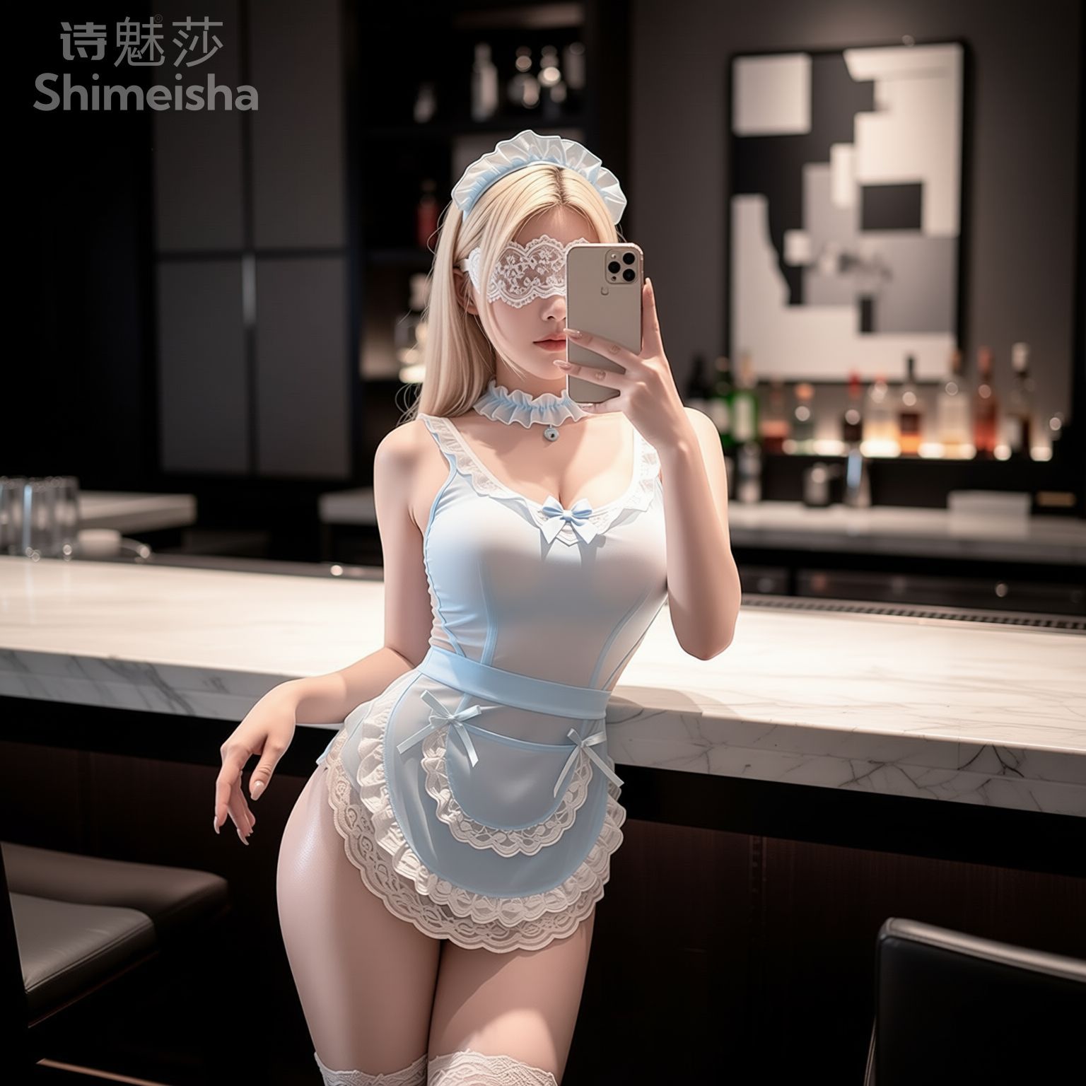 지미코 블루 & 화이트 레이스 테디 바디수트, 여성용  - Lace Teddy Lingerie 리뷰 및 가격