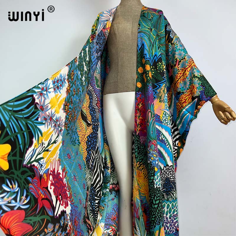 WINYI 아프리카 중동 키모노 여성 카디건 스티치 키 - Robe Silk Women 리뷰 및 가격