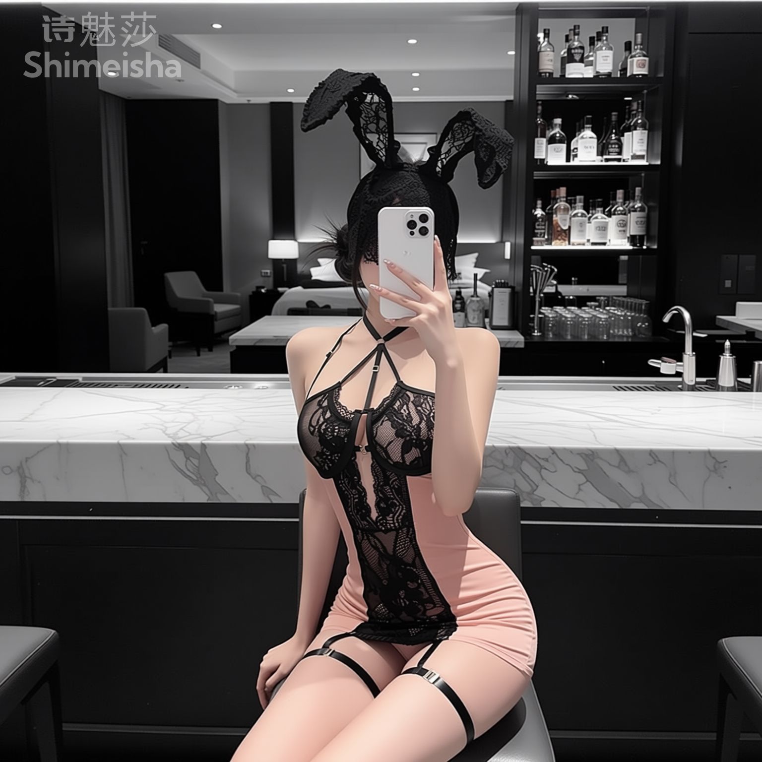 여성용 핑크 블랙 레이스 바디콘 미니 드레스, 홀터 컷 - Lace Teddy Lingerie 리뷰 및 가격