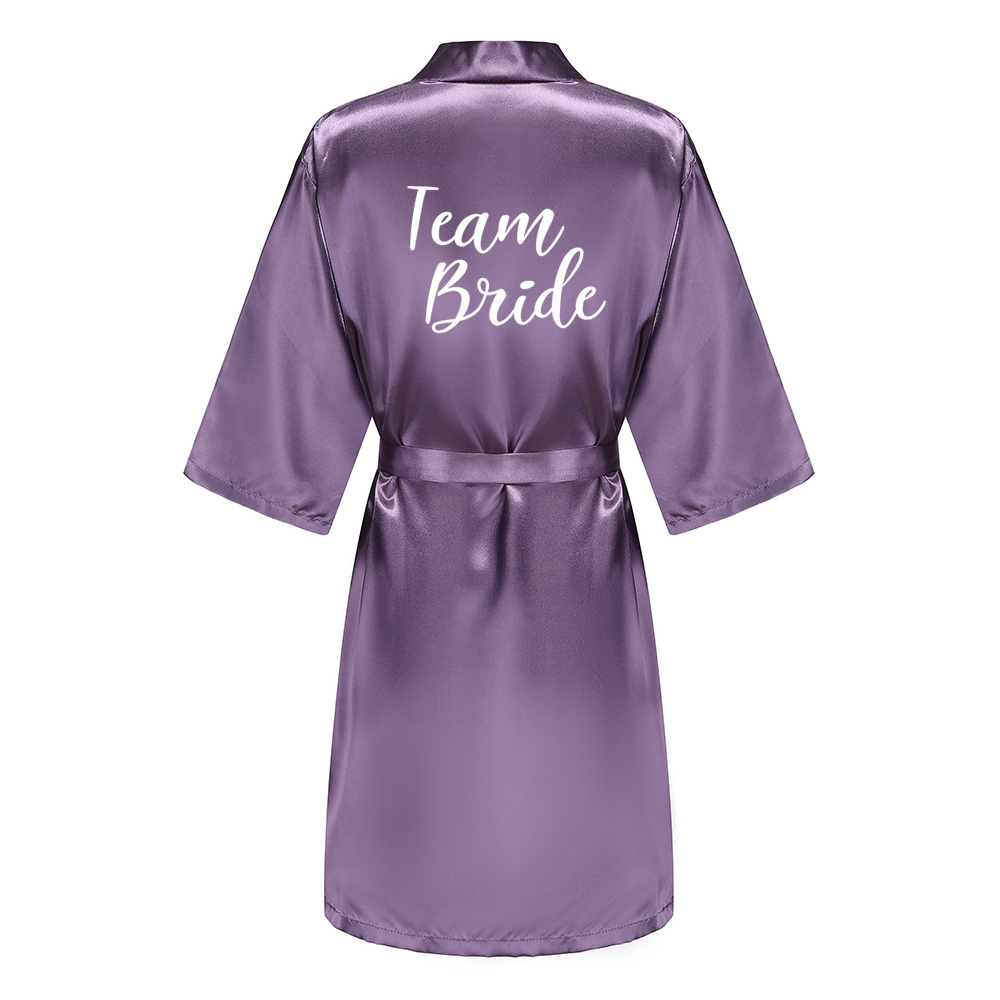 웨딩 신부 들러리 가운 드레싱 가운 섹시한 여성 목욕  - Robe Silk Women 리뷰 및 가격